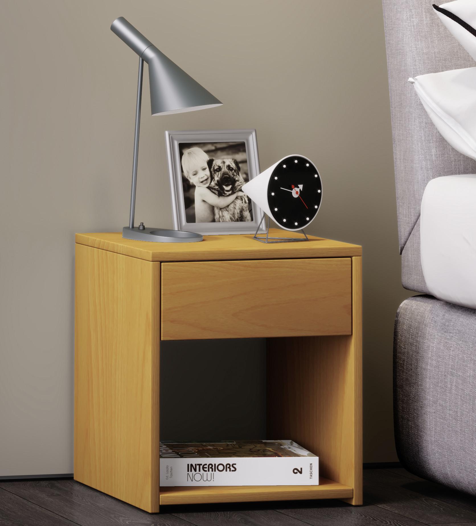 MID.YOU Nachtkästchen Buchefarben