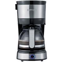 Filterkaffeemaschine Glaskanne 4 Tassen - Edelstahlfarben/Schwarz, Basics, Glas/Kunststoff (14/27/19,5cm) - Severin