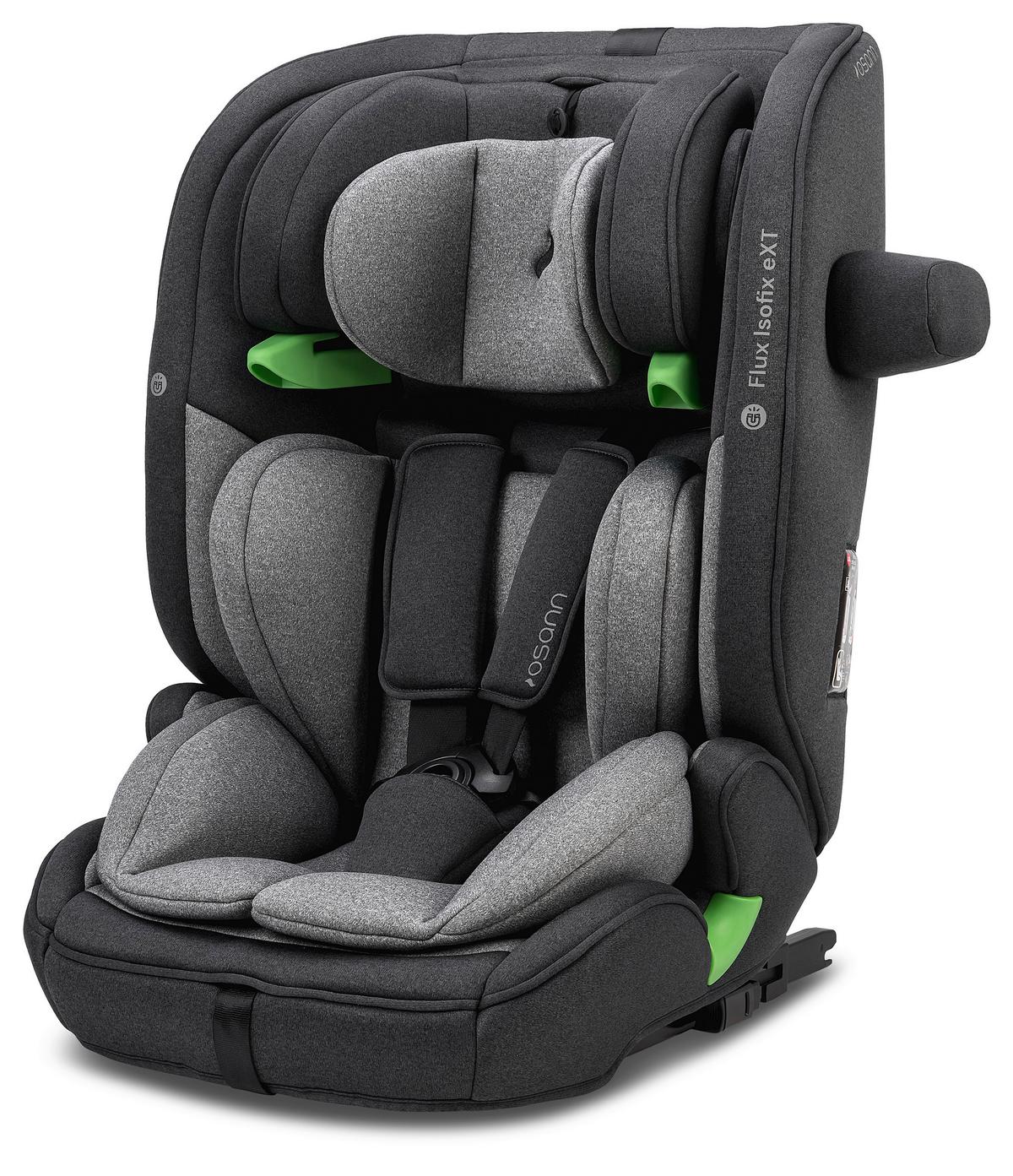 Kinderautositz 102-305-252 Flux Isofix Ext - Schwarz/Grau, Basics, Kunststoff/Textil (44/61.5/47cm) - Osann