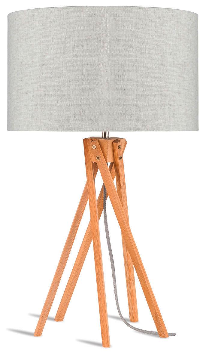 Tischleuchte Kilimanjaro Light Linen B: 32 cm - Naturfarben, Trend (32/59/32cm) - Good & Mojo