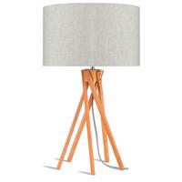 Tischleuchte Kilimanjaro Light Linen B: 32 cm - Naturfarben, Trend (32/59/32cm) - Good & Mojo