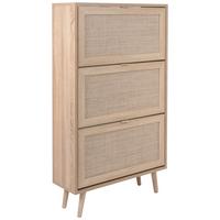 Schuhkipper Bali Mit 3 Klappen 12 Paar Sonoma Eiche B: 70 cm - Sonoma Eiche, Natur, Holzwerkstoff (70/125/24cm) - MID.YOU