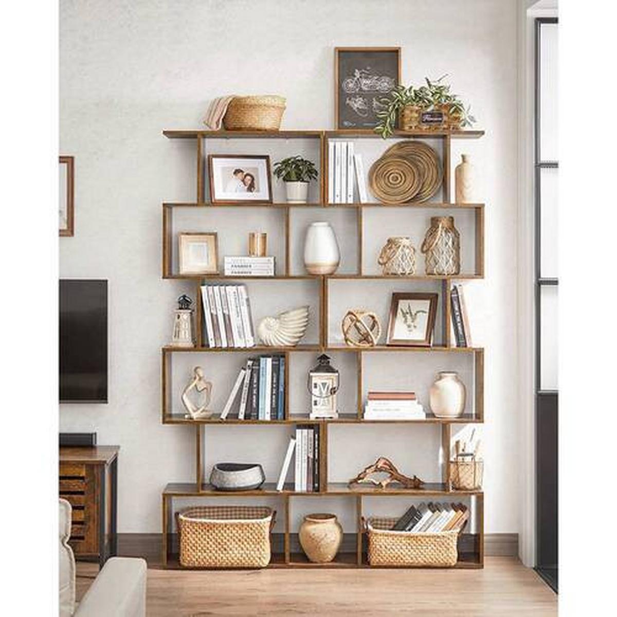 Bücherwand Iron B: 70 Cm Braun - Braun, Basics, Holzwerkstoff (70/190,5/24cm) - Boxxx