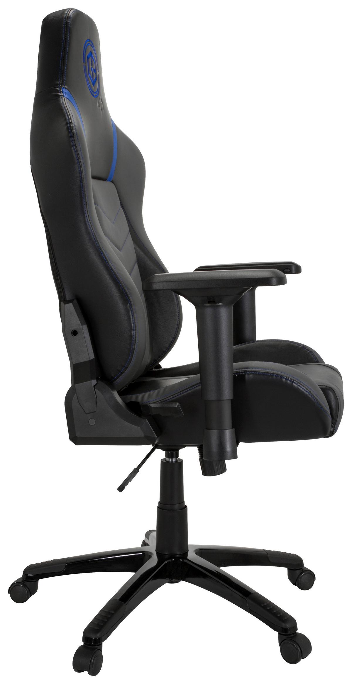 Gamingstuhl Gamebreaker Polarys I Blau/grau/schwarz - Blau/Schwarz, MODERN, Kunststoff/Textil (74/133/62cm) - MID.YOU