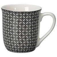 Hrnček na kávu SHIVA - čierna/biela, Lifestyle, keramika (8,4/9,2cm) - Mömax