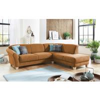 Ecksofa Gotland terracotta mit Bettkasten, 257x212 cm - Terracotta/Naturfarben, KONVENTIONELL, Textil (257/212cm) - Sit & More