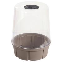 Anzuchtbeet Kunststoff 6 L D: 23,5 Cm - Taupe, Basics, Kunststoff (23,5/32,5/23,5cm)