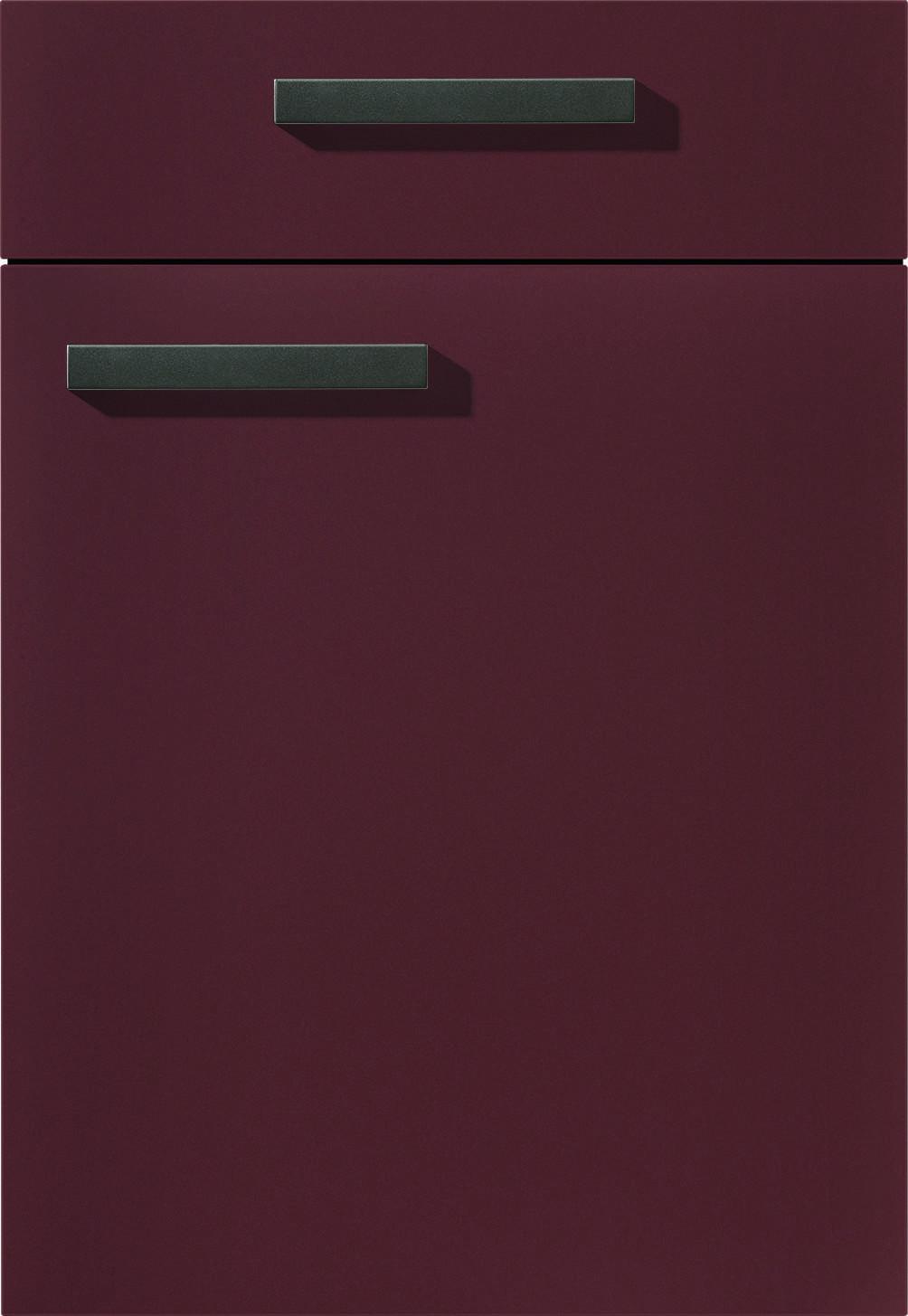 Front: Rostrot Ultramatt Front Eastbourne - Rot, MODERN - Vertico