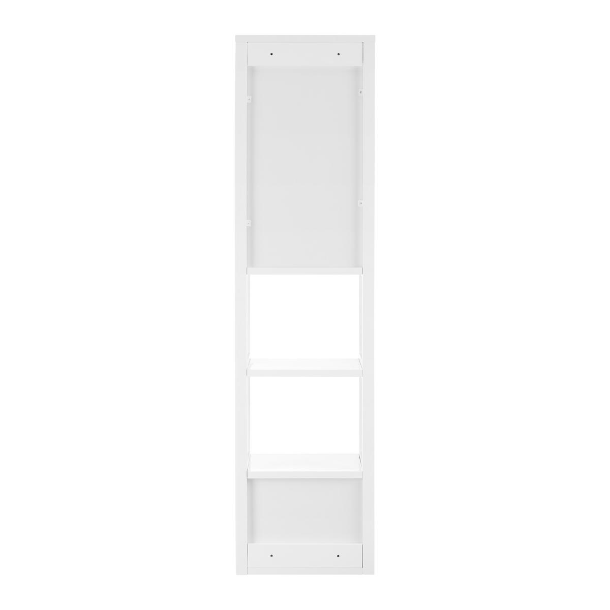 Vysoká skříňka TIA - šedá/bílá, Moderní (30/116/24cm) - P & B