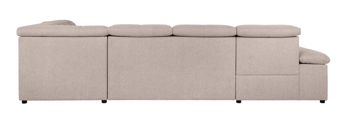 Wohnlandschaft Ramzes Beige U: 173x328x215 cm - Beige/Grau, Design, Textil (173/328/215cm) - MID.YOU