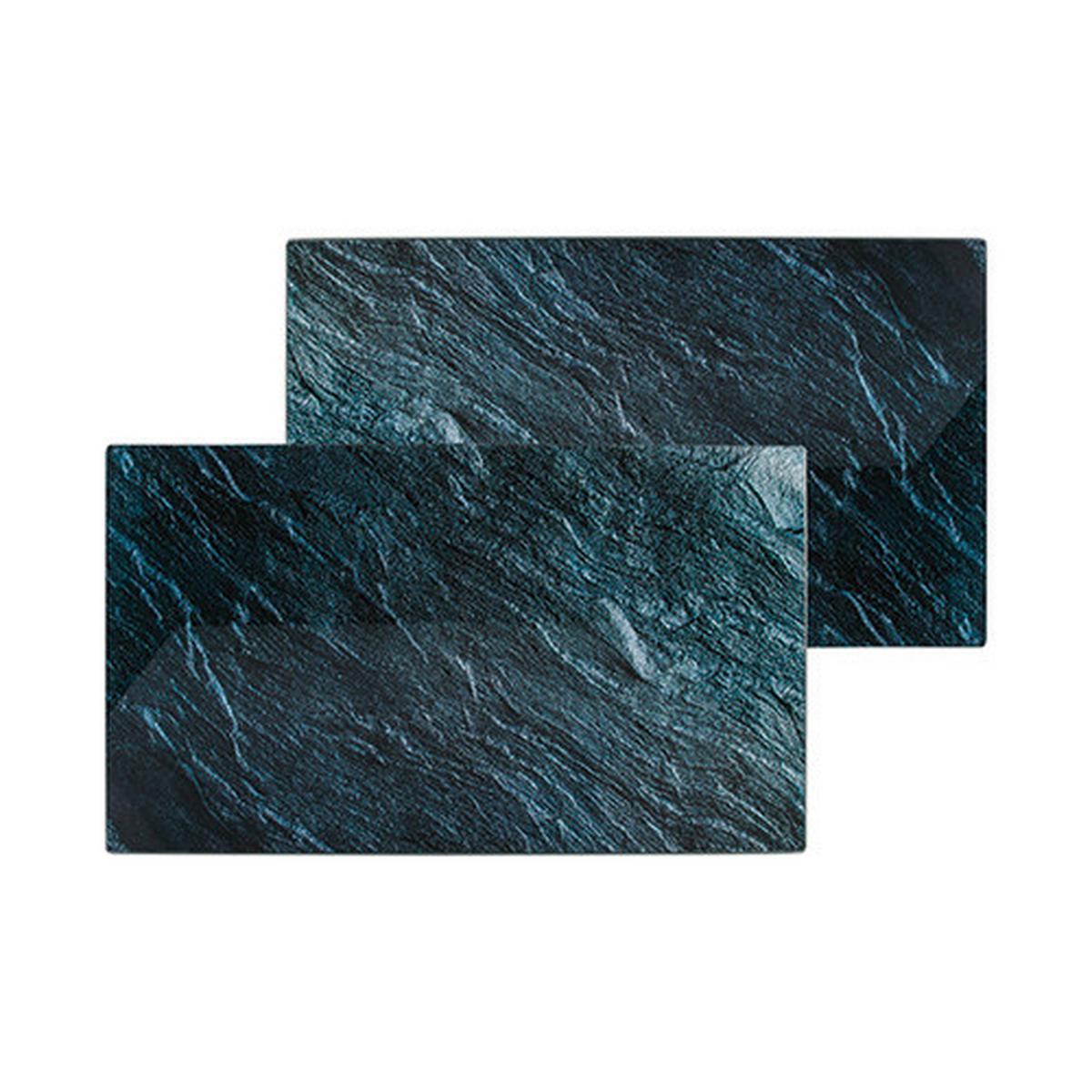 Schneidebrett Nessa - Grau, Design, Glas (52/30/0,4cm) - James Wood