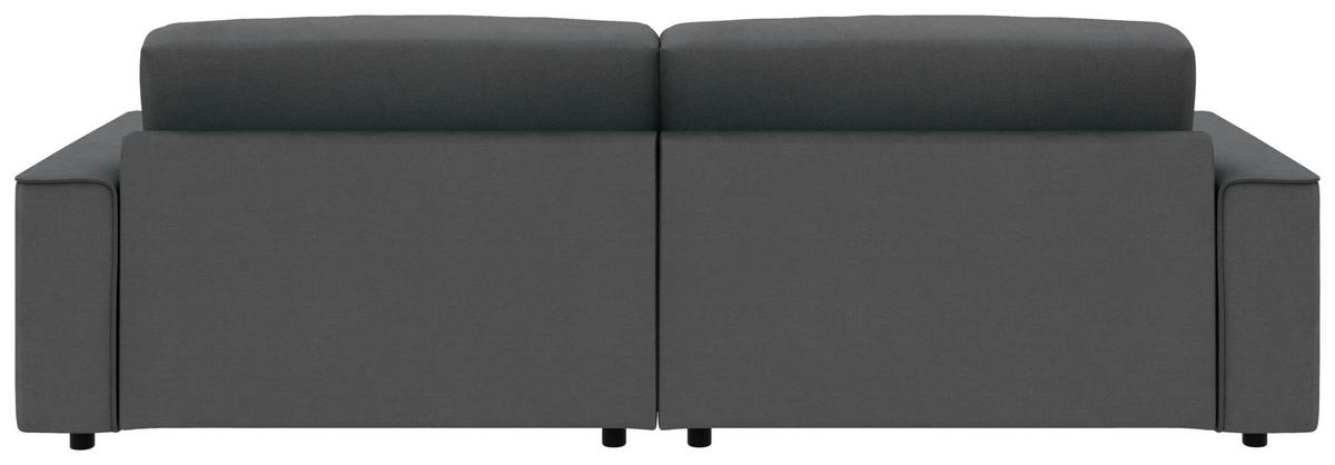 Ecksofa Chance Anthrazit S: 265x164 cm - Anthrazit/Schwarz, MODERN, Textil (265/164cm) - Trendmanufaktur