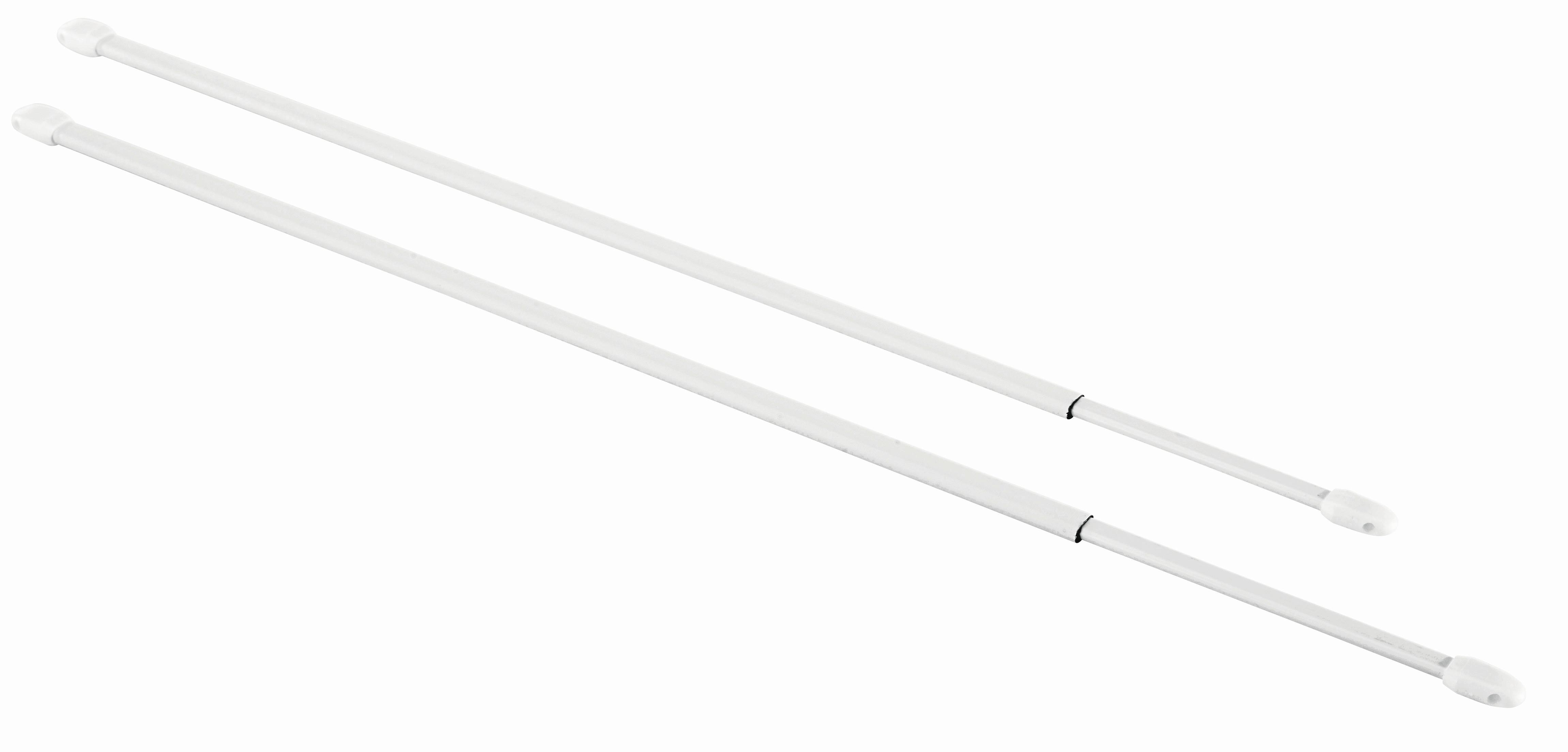 VITRÁŽNÍ TYČKA Simple, 80-120 cm - bílá, kov (80-120cmcm) - Modern Living