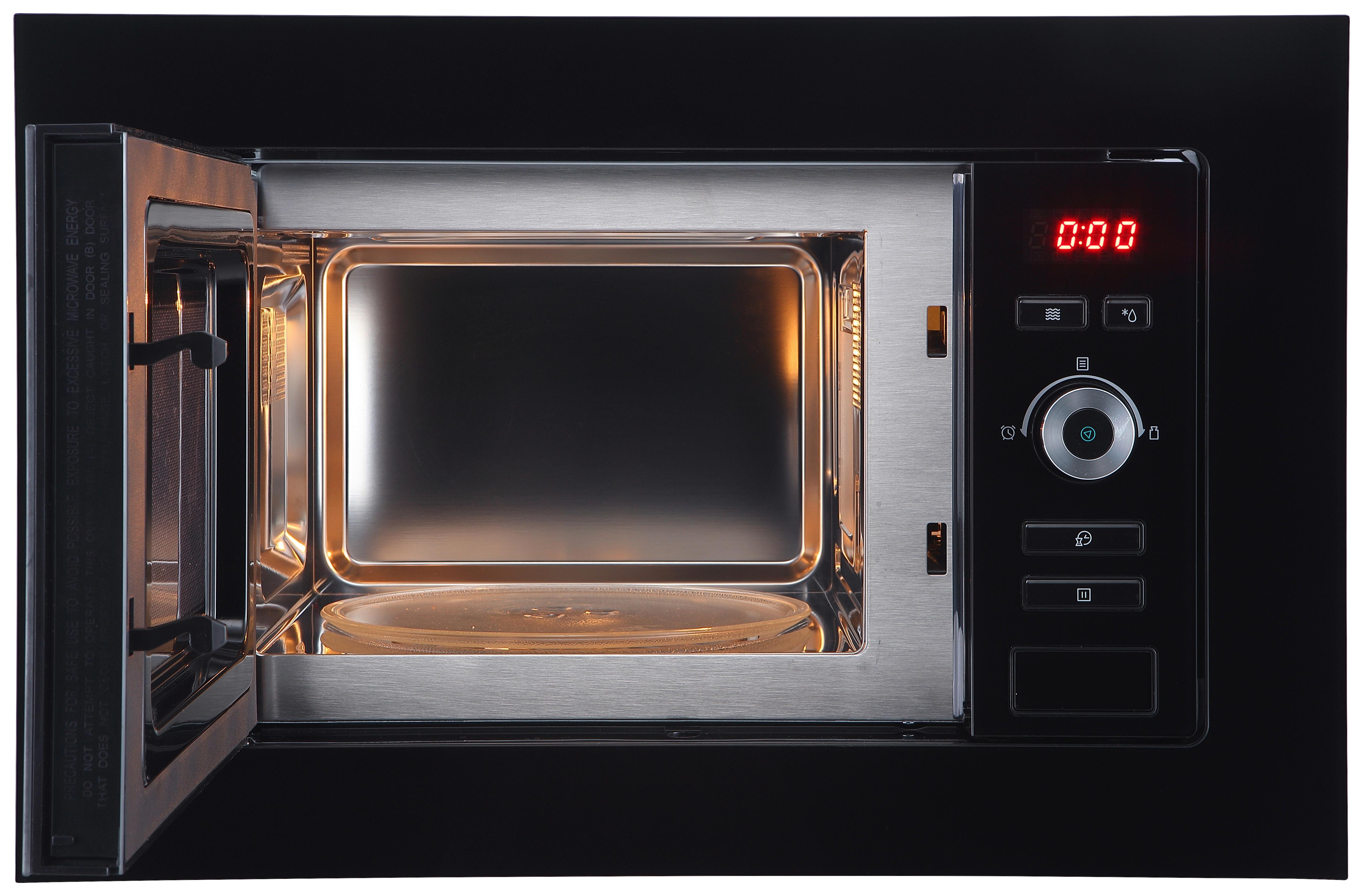 Einbau-mikrowelle Lara B: 59,5 Cm 700 W 5 Stufen - Schwarz, Trend, Glas/Kunststoff (59,5/38,8/32cm) - Respekta