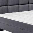 Polsterbett mit Matratze 180x220 London Blaugrau - Blaugrau/Schwarz, MODERN, Holzwerkstoff/Textil (180/220cm) - Luca Bessoni