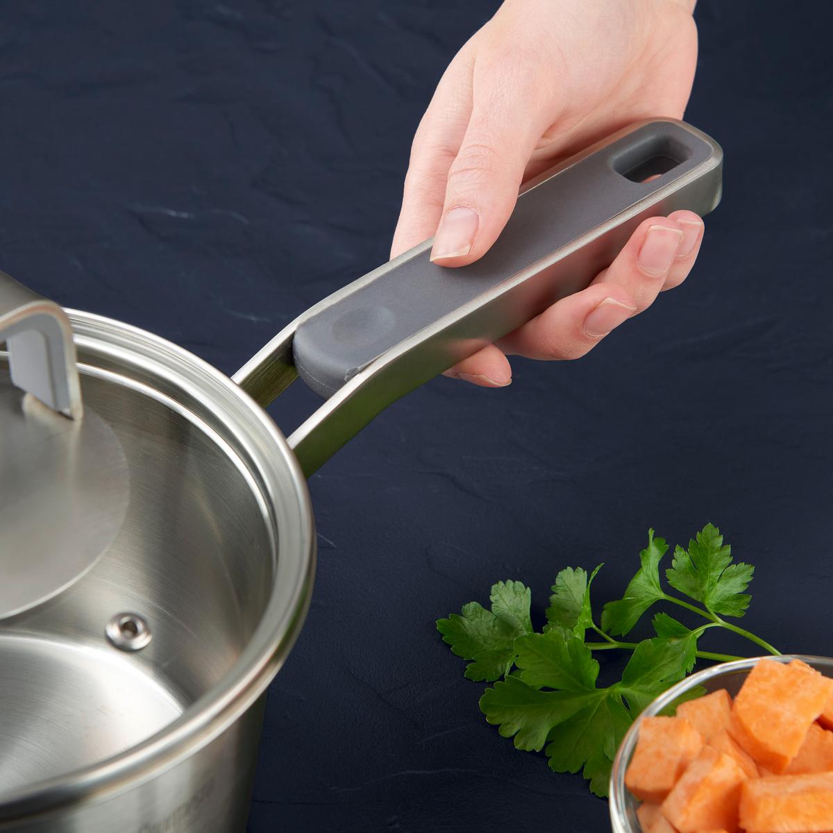 Rajnica Silver Line, 1,6l - číra/farba ušľachtilej ocele, Konventionell, kov/sklo (16/9,5cm) - Gourmesto