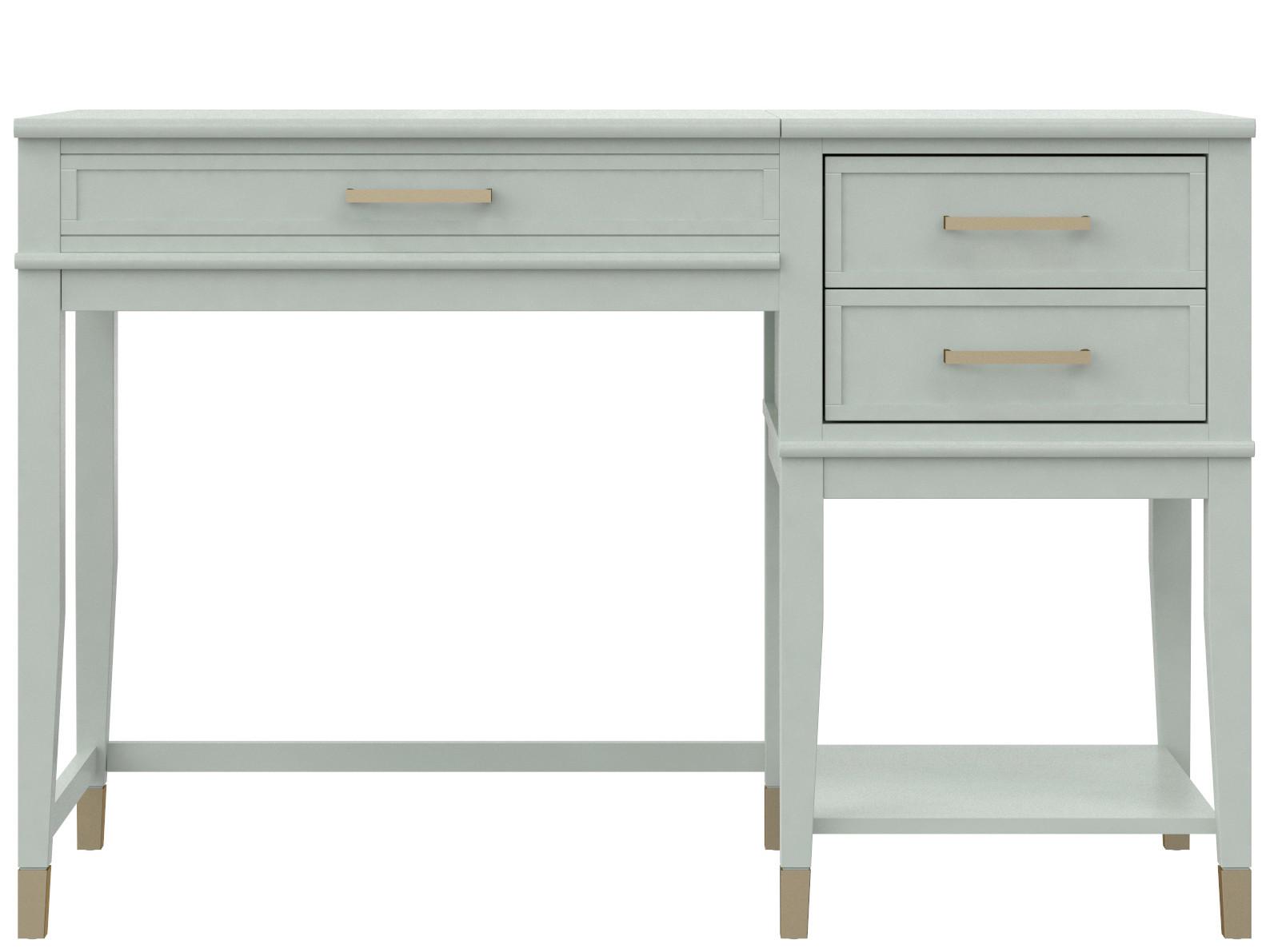 Schreibtisch Westerleigh Grün L: 115cm - Grün, Design, Holzwerkstoff/Metall (115/49/77cm) - MID.YOU