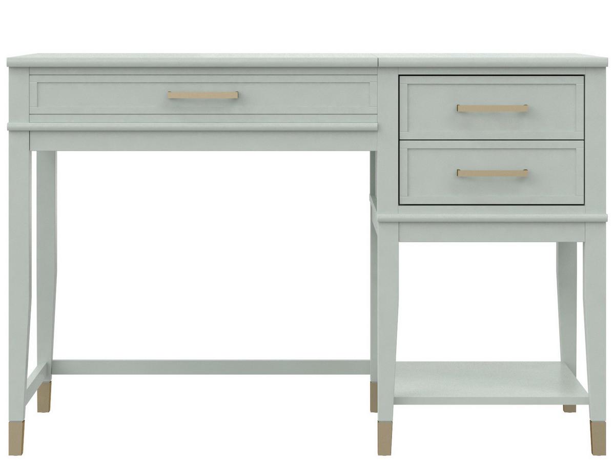 Schreibtisch Westerleigh Grün L: 115cm - Grün, Design, Holzwerkstoff/Metall (115/49/77cm) - MID.YOU