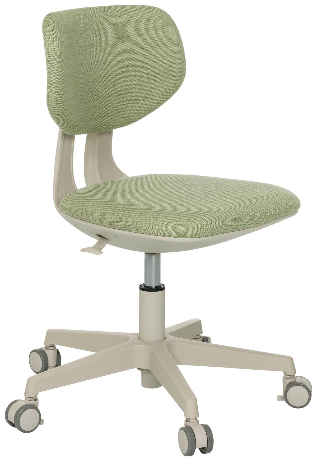 Jugenddrehstuhl Kiddy Classic Grün B: 52 cm - Creme/Grün, MODERN, Kunststoff/Textil (52/70 - 79/52cm) - MID.YOU