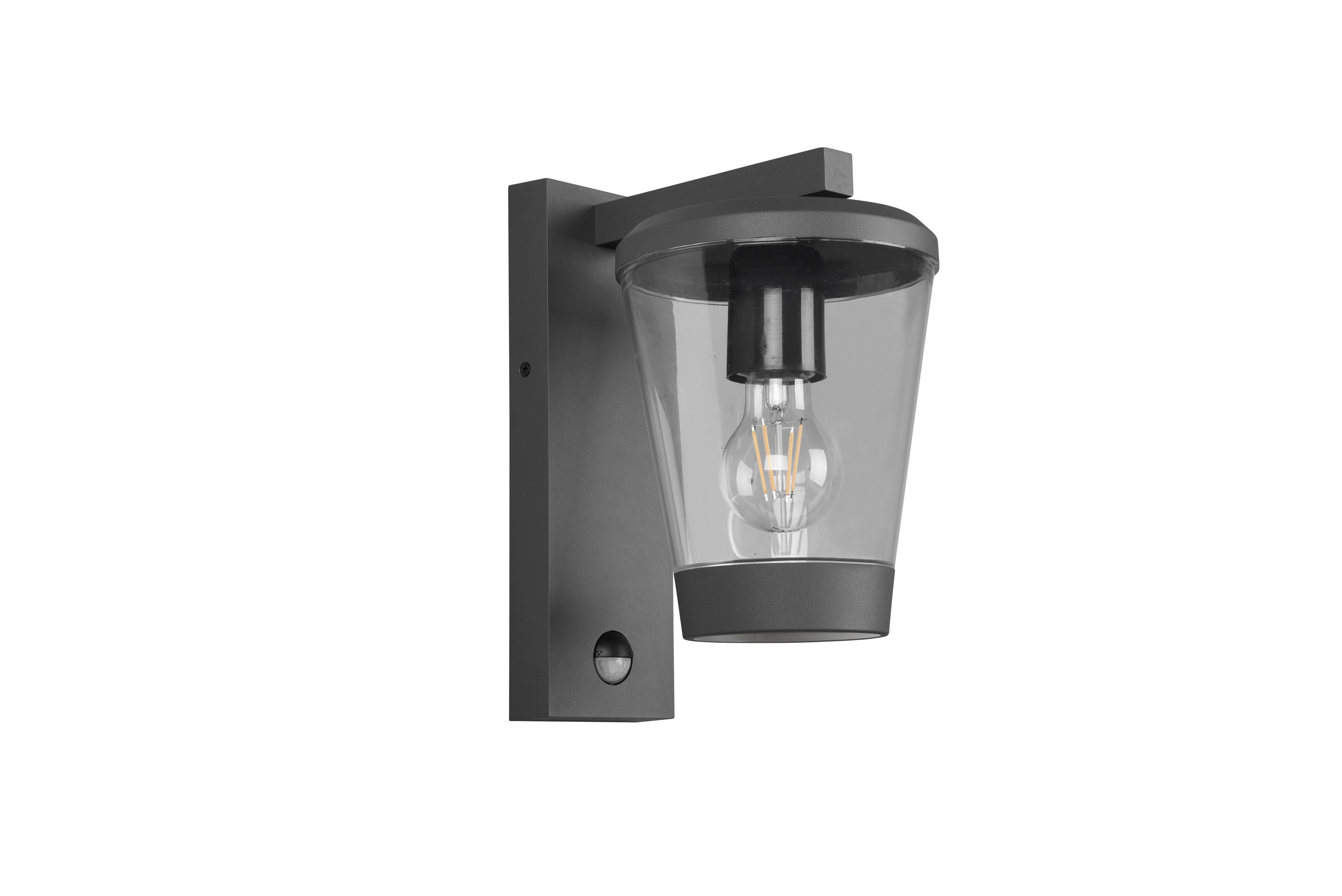 Außenwandleuchte 211069142 Cavado - Klar/Anthrazit, Basics, Kunststoff/Metall (16/28/23cm) - Trio Leuchten