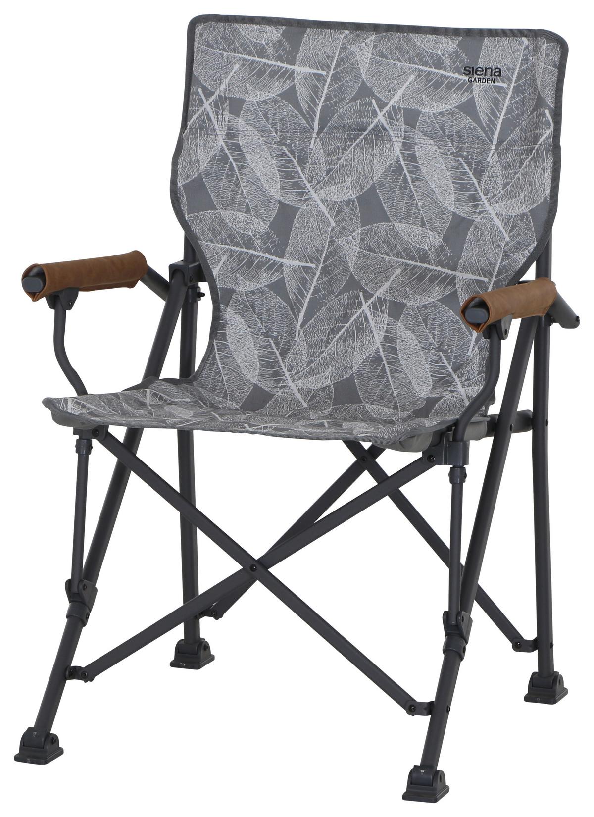 Campingsessel Klappbar M51745 Mit Tragetasche - Anthrazit/Braun, KONVENTIONELL, Textil/Metall (73/55/99cm) - Siena Garden