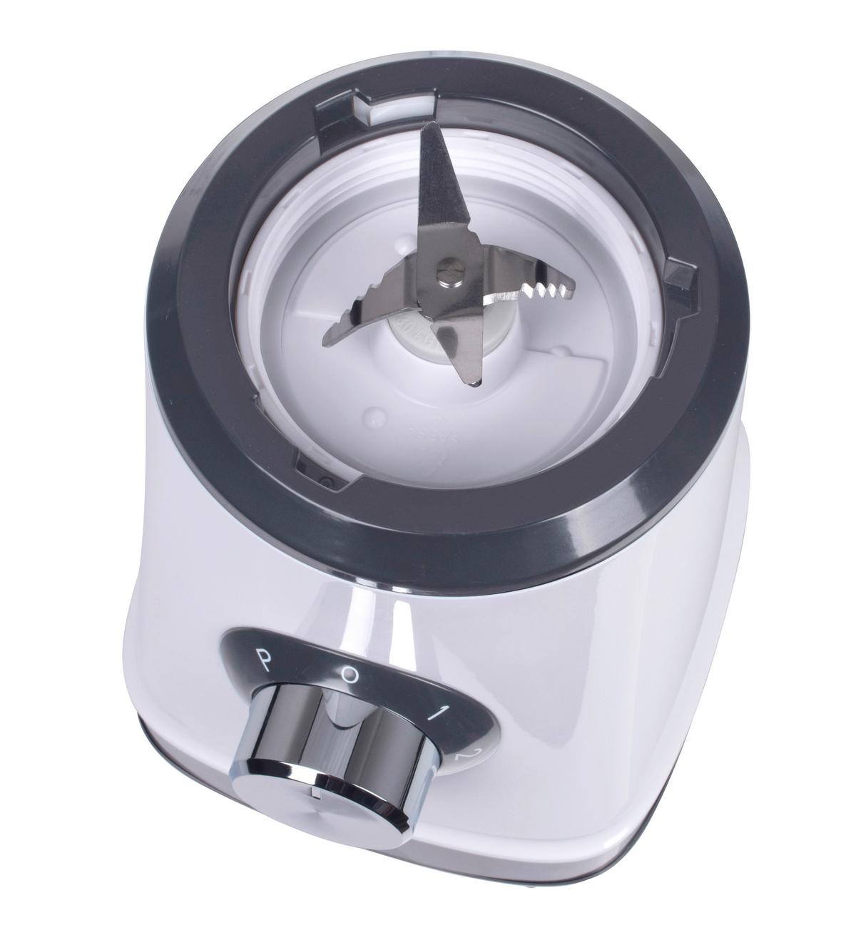 Standmixer Smooth 500 W 1,5 L + Behälter - Edelstahlfarben/Schwarz, Kunststoff (18/37,5/15,3cm) - Silva Homeline