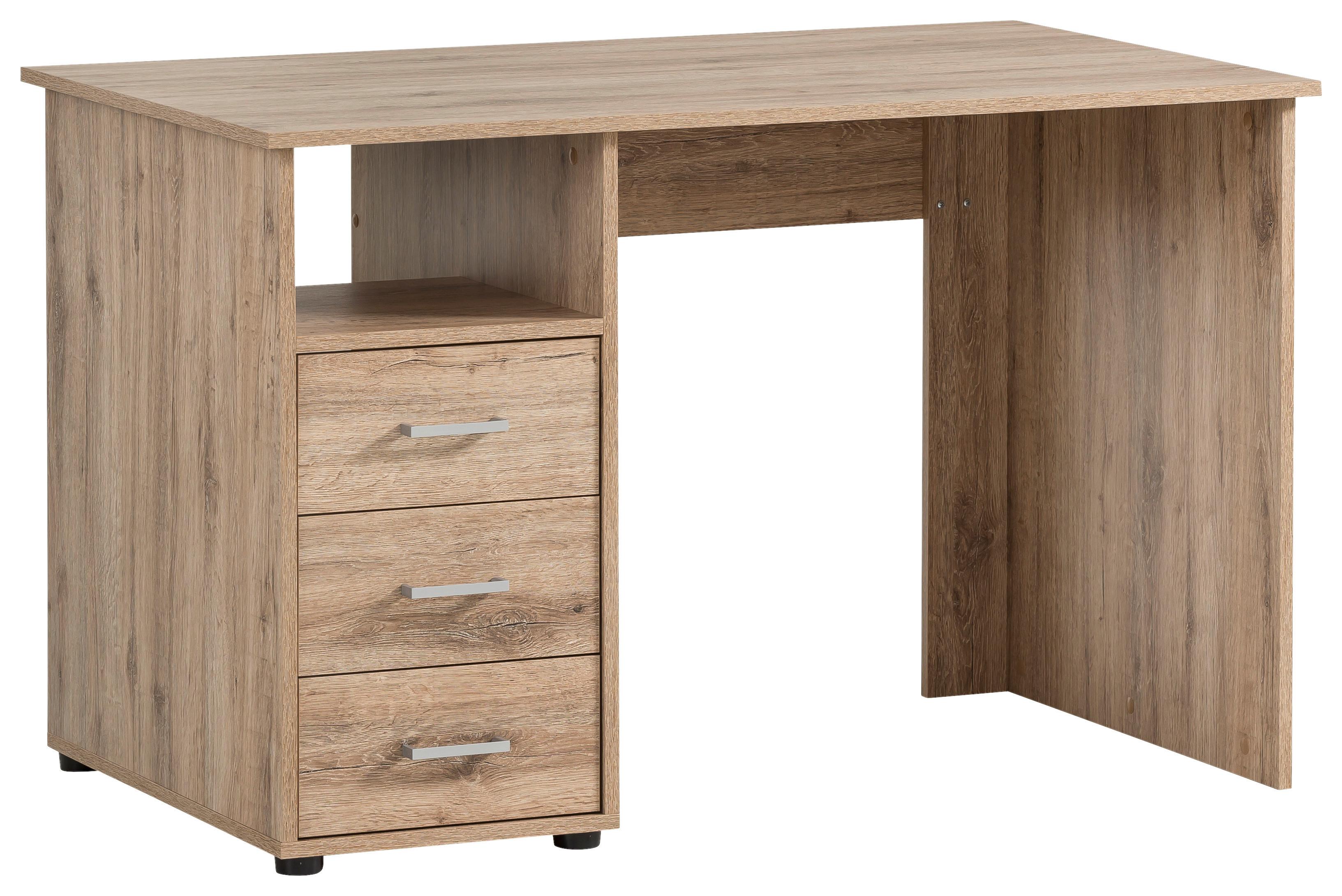 Schreibtisch B 115,8cm H 74cm Niels, Wild Eiche Dekor - Wildeiche, MODERN, Holzwerkstoff (70/115,8/74cm) - MID.YOU