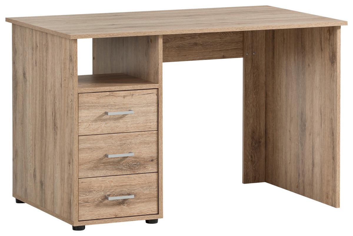 Schreibtisch B 115,8cm H 74cm Niels, Wild Eiche Dekor - Wildeiche, MODERN, Holzwerkstoff (70/115,8/74cm) - MID.YOU