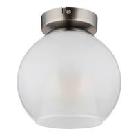 Deckenleuchte Barry Chromfarben Klar D: 18cm - Klar/Chromfarben, Basics, Glas/Metall (18/19cm) - Globo