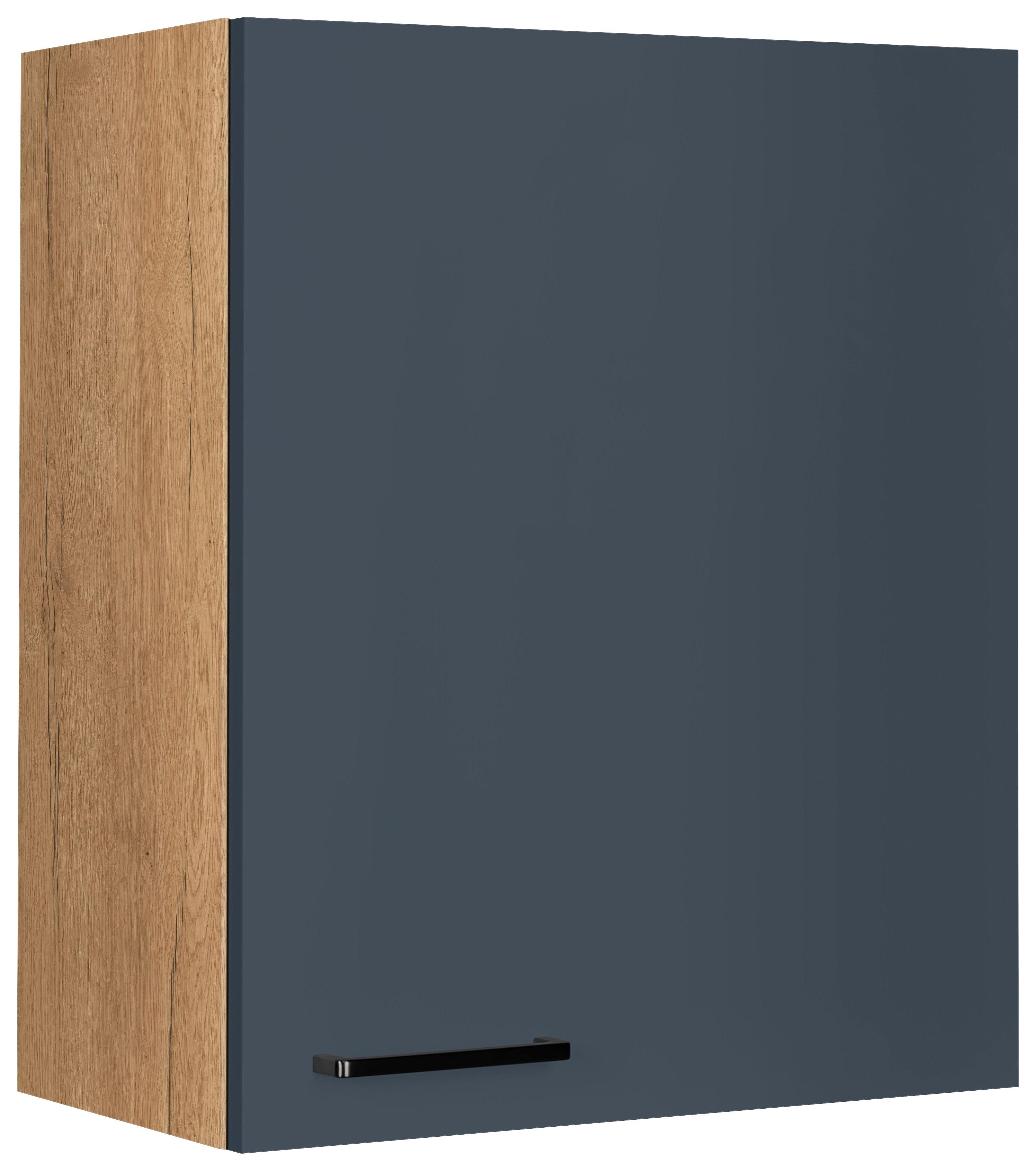 Küchenoberschrank Easytouch - Blau/Eichefarben, MODERN, Holzwerkstoff (60/72/35cm) - Nobilia