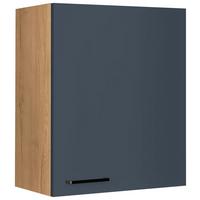 Küchenoberschrank Easytouch - Blau/Eichefarben, MODERN, Holzwerkstoff (60/72/35cm) - Nobilia
