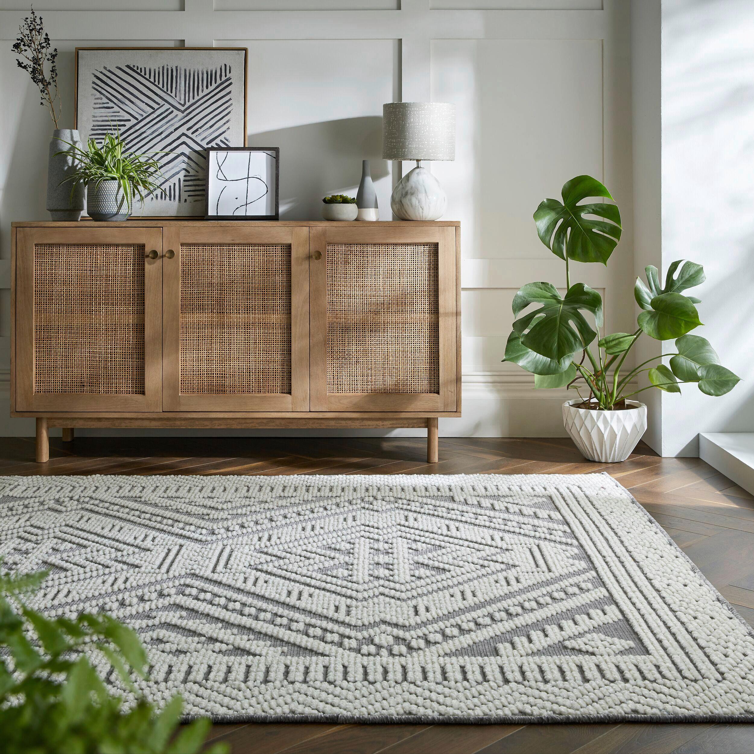 Webteppich Jaipur Grey 80x160 - Dunkelgrau, Basics, Textil (80/160cm)