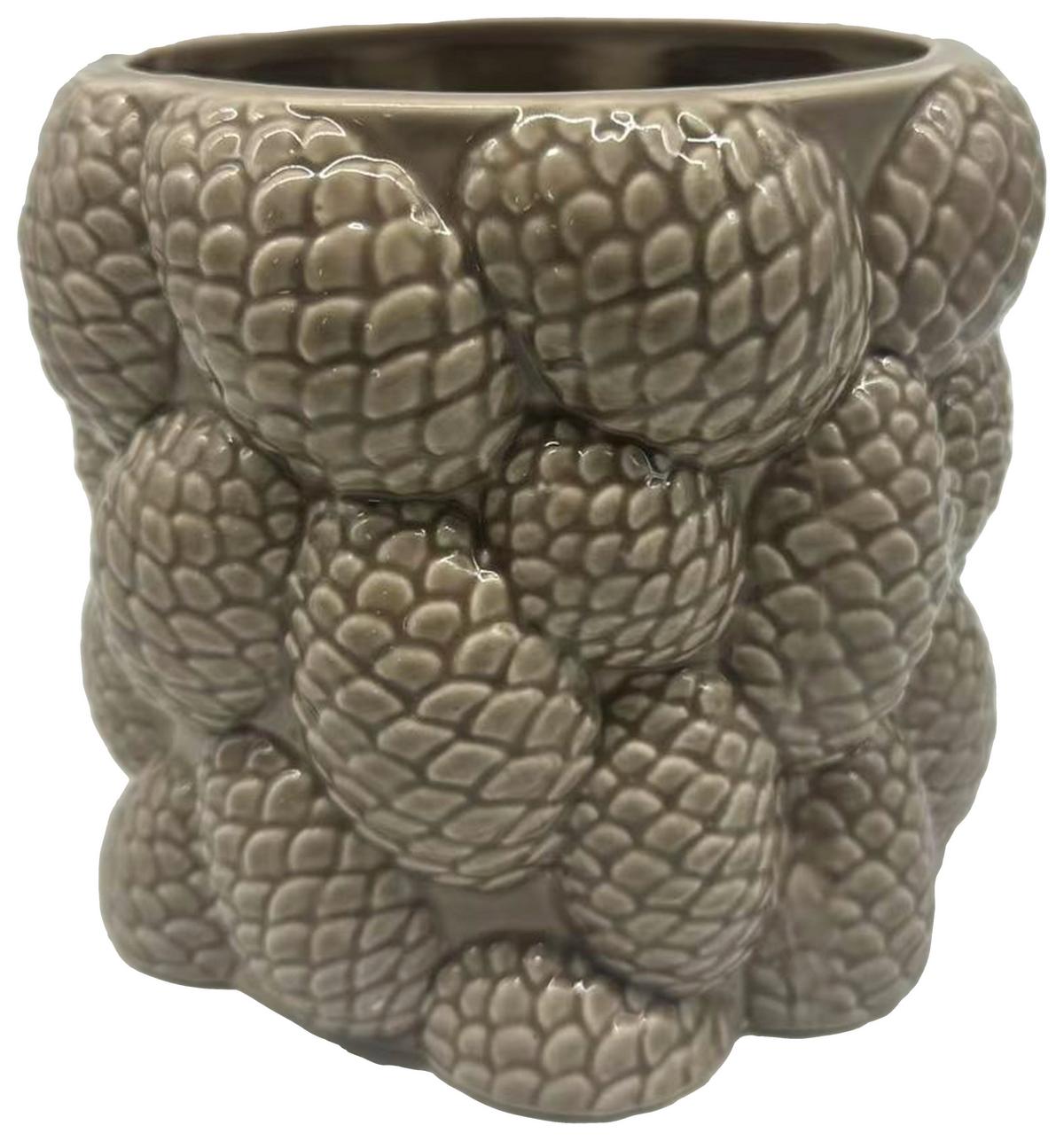 Váza PINECONE - hnědá, Konvenční, keramika (18/15,5/17,5cm) - Mömax