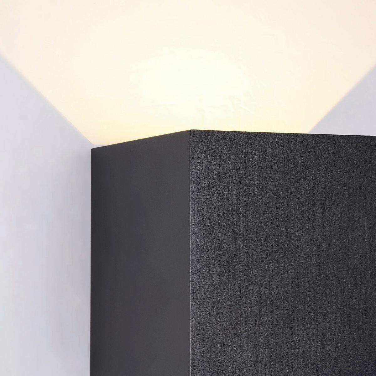 Außenwandleuchte Fulton - Schwarz, Basics, Metall (10/10/10cm) - MAYTONI
