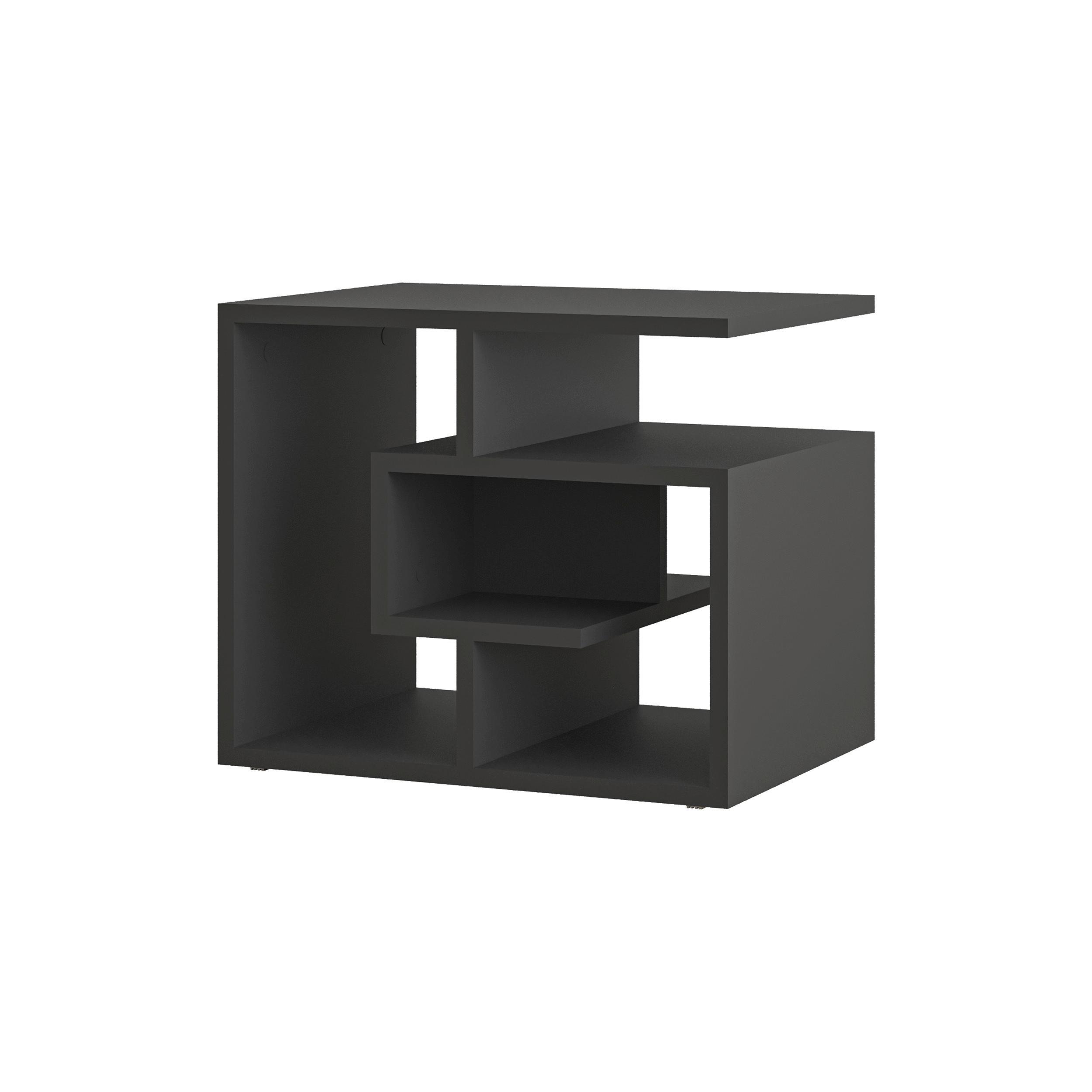 Couchtisch Labirent Anthrazit  B: 40 cm - Anthrazit, Design, Holzwerkstoff (54/40/45cm) - Livetastic