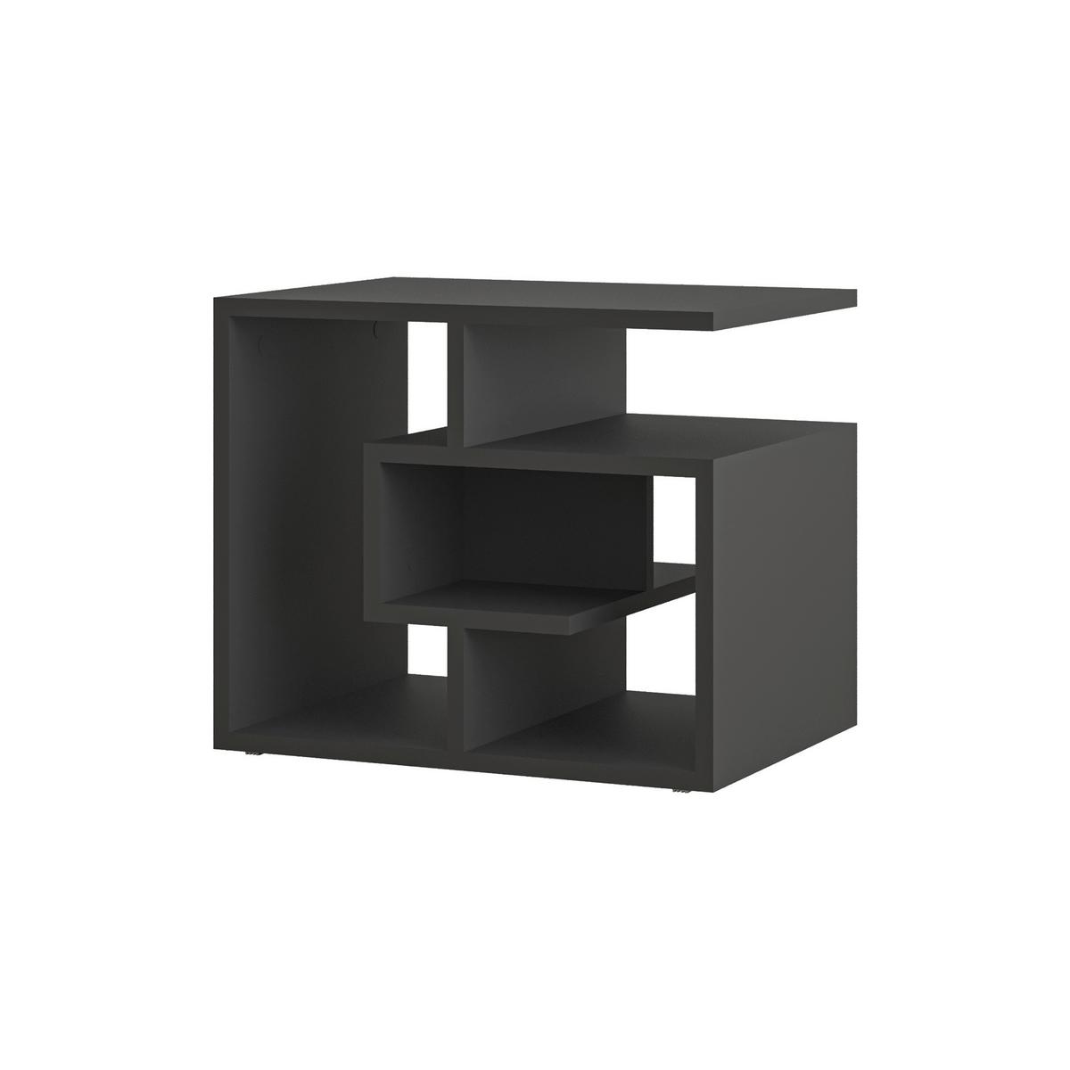 Couchtisch Labirent Anthrazit  B: 40 cm - Anthrazit, Design, Holzwerkstoff (54/40/45cm) - Livetastic