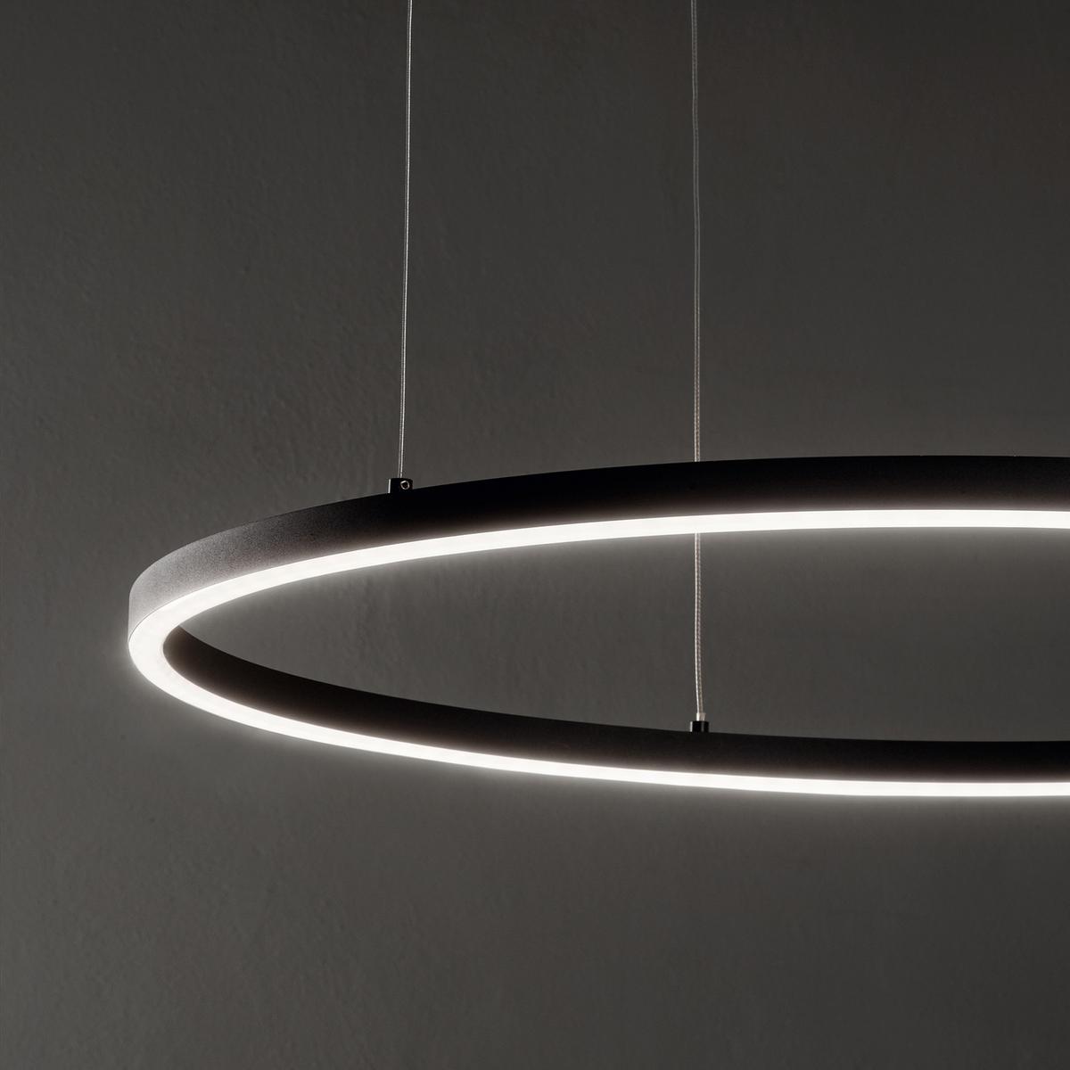 LED-Hängeleuchte Oracle Slim Weiß D: 90 cm - Weiß, Design, Kunststoff/Metall (90/27,5/202,5cm) - Ideal Lux
