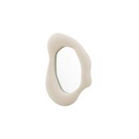 Dekospiegel Louisville Beige B: 49 cm - Beige, MODERN, Glas/Textil (49/70/8cm) - Livetastic