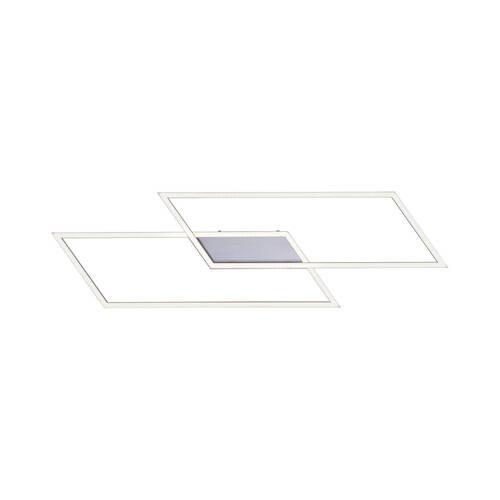 Led-deckenleuchte Inigo L: 83,6 Cm Mit Memory-Funktion - Chromfarben/Nickelfarben, Design, Kunststoff/Metall (83,6/24,2/6,8cm) - Paul Neuhaus