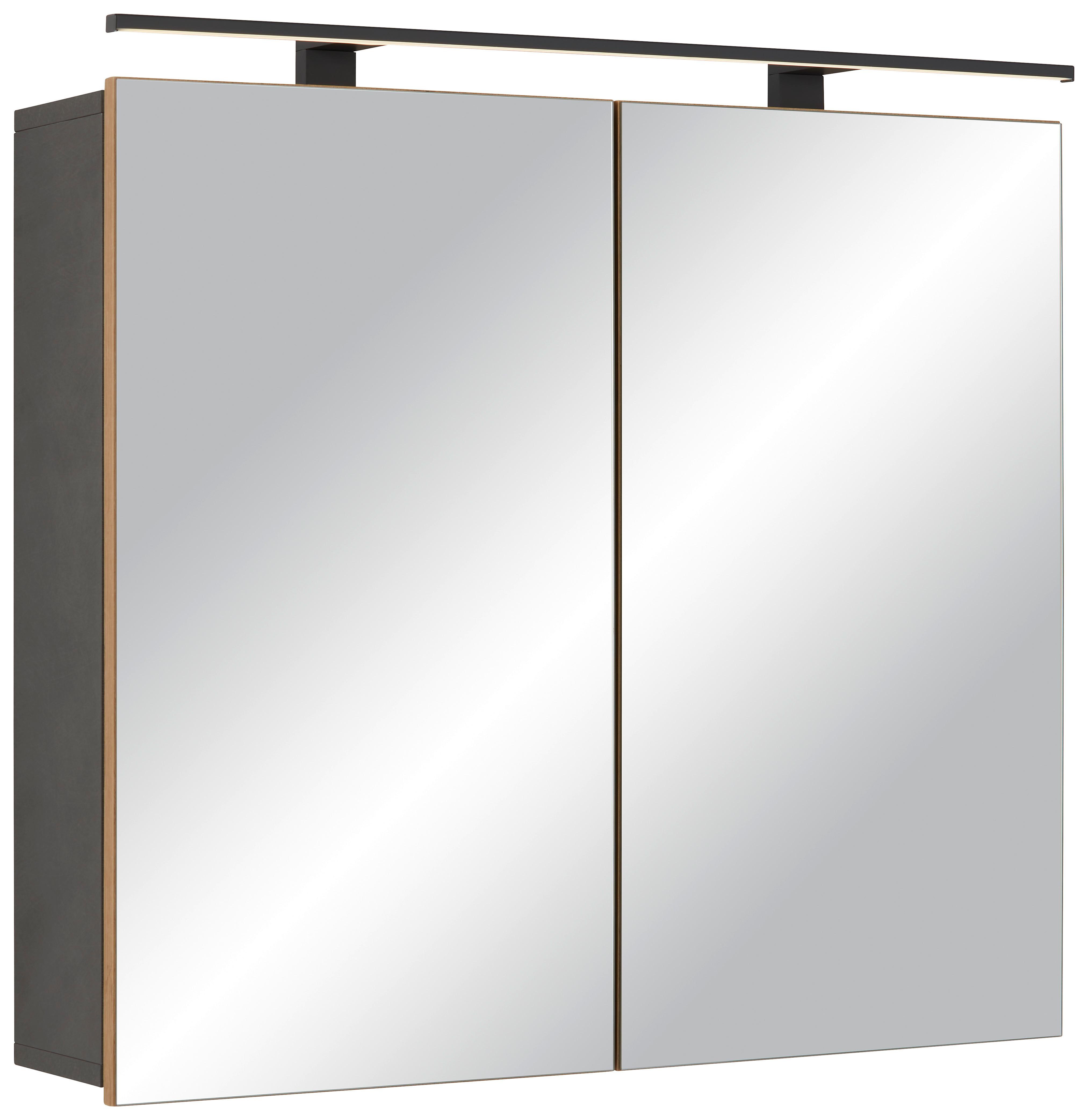 Zrcadlová Skříňka Lynn -Exklusiv- - Moderní, kompozitní dřevo (80/71/18cm) - Premium Living