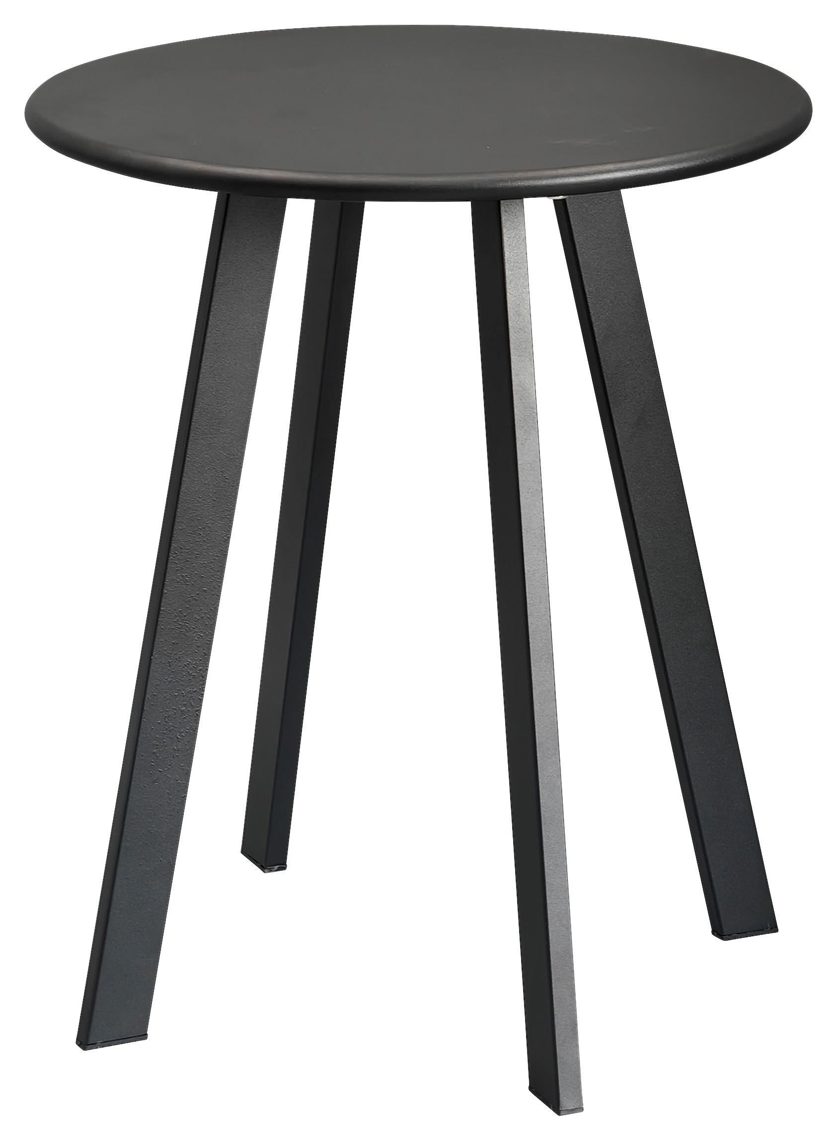 Beistelltisch New York Schwarz - Schwarz, Design, Metall (40/48/40cm) - P & B