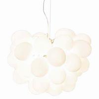 Deckenleuchte Gross H: 45 cm 8-Flammig, Glaselemente Weiß - Weiß, Design, Glas (50/45cm) - By Rydéns