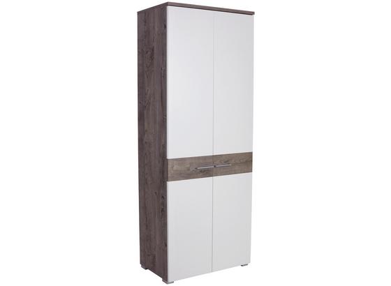 Šatní Skříň Monza New - bílá/barvy dubu, Moderní, kompozitní dřevo (80/196/36cm) Šatní Skříň Monza New - bílá/barvy dubu, Moderní, kompozitní dřevo (80/196/36cm)