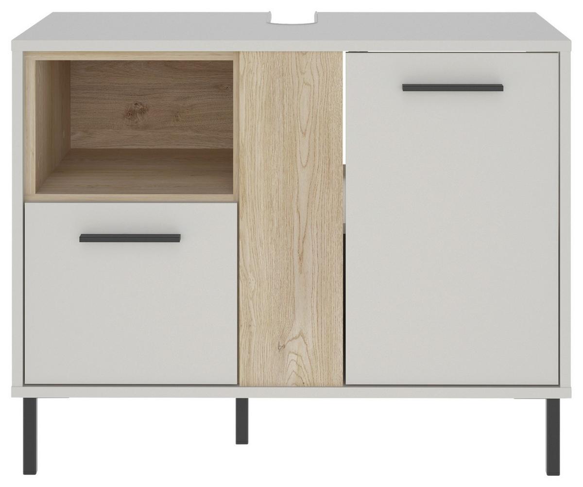 BADEZIMMER Empoli, Kaschmir B: 169,8 cm - Kaschmir/Eichefarben, MODERN (169,8/184/30cm)