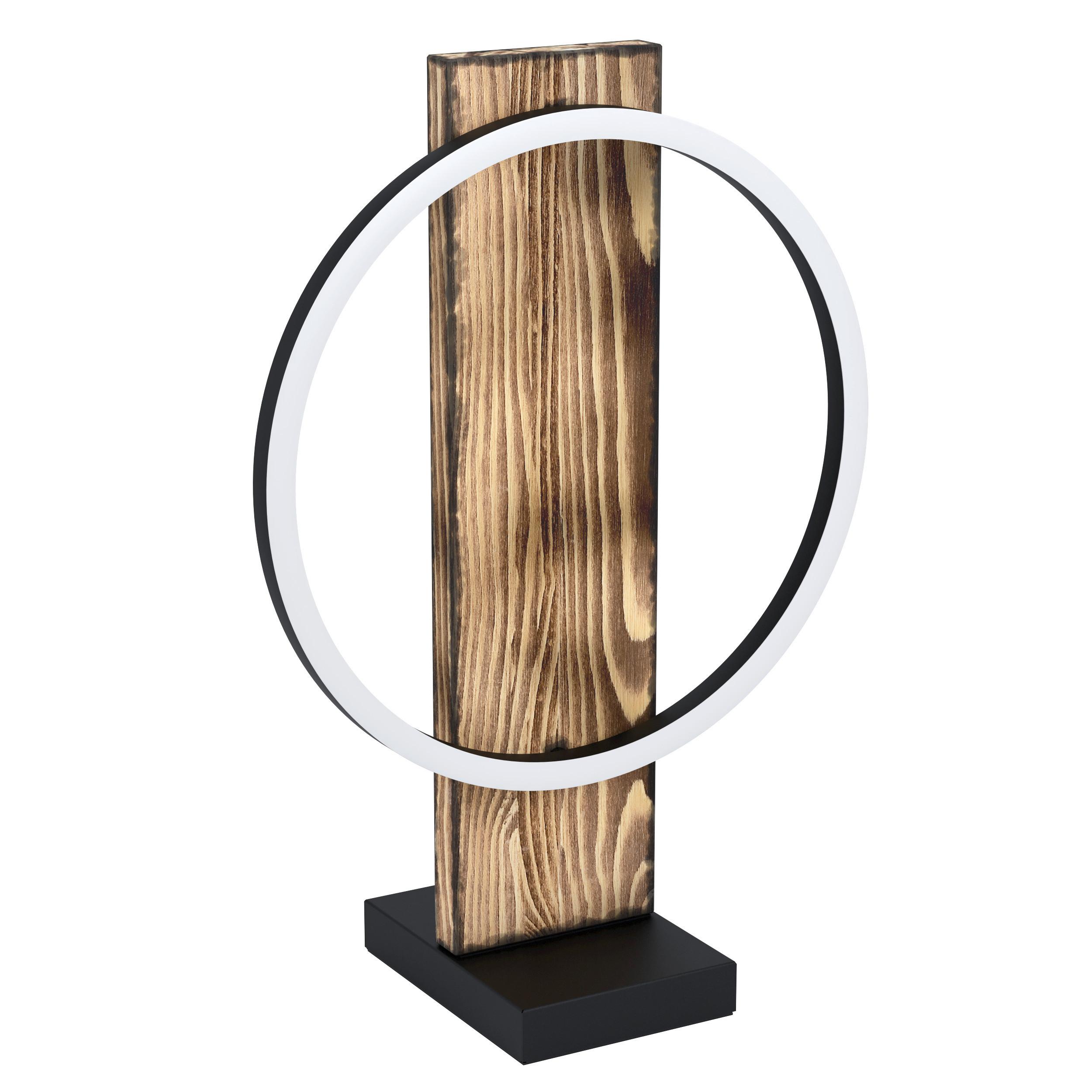Led-tischleuchte 99457 Boyal - Braun/Weiß, Natur, Holz/Kunststoff (30/15/42,5cm) - Eglo