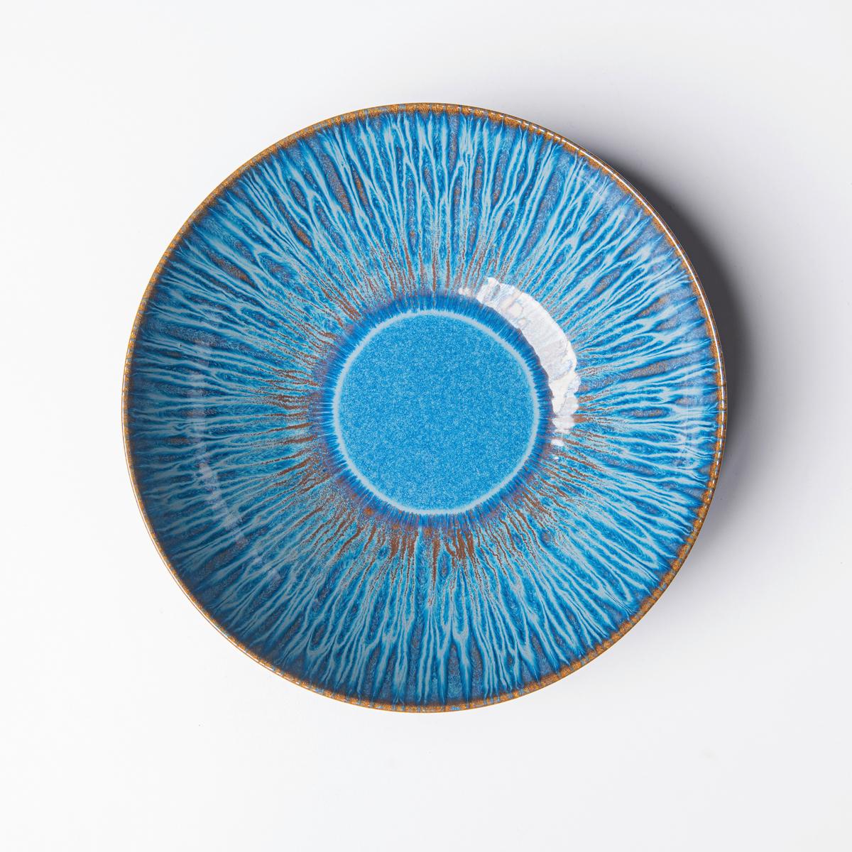 Suppentellerset 4 -teilig. Steinzeug, Blau - Blau, Basics, Keramik (22,2/5cm) - Gipfelstück
