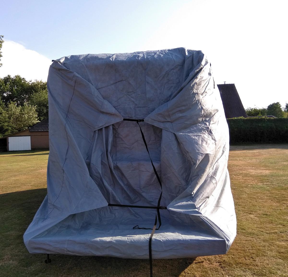 Schutzplane Abdeckplane für Wohnmobil Gr. L Grau - Grau, Basics, Kunststoff (235/275/870cm)