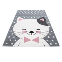 Dětský koberec 160x230 cm - šedá/bílá, Trend, textil (160/230cm) - Ben'n'jen