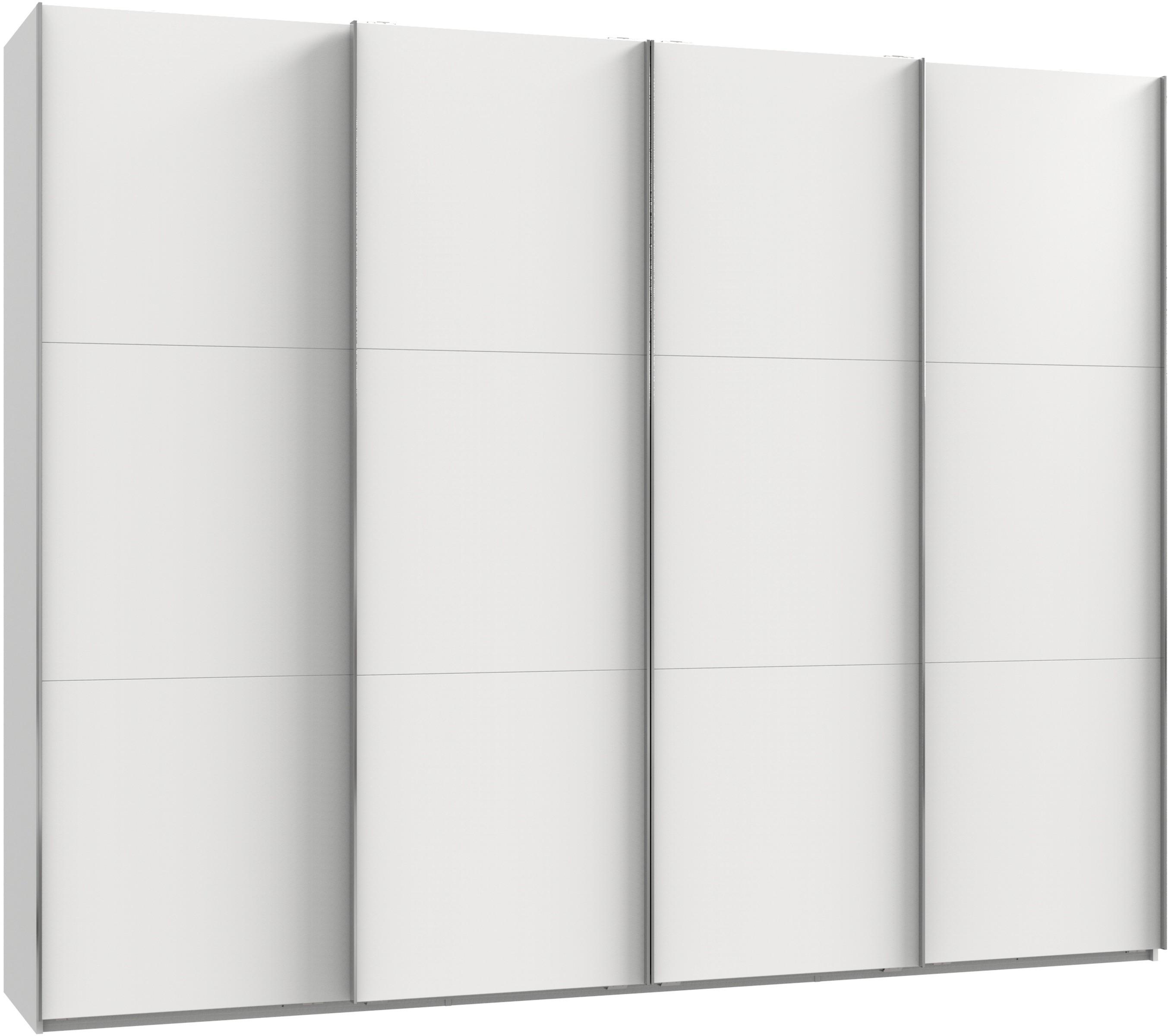 Schwebetürenschrank 300cm Level, Weiß