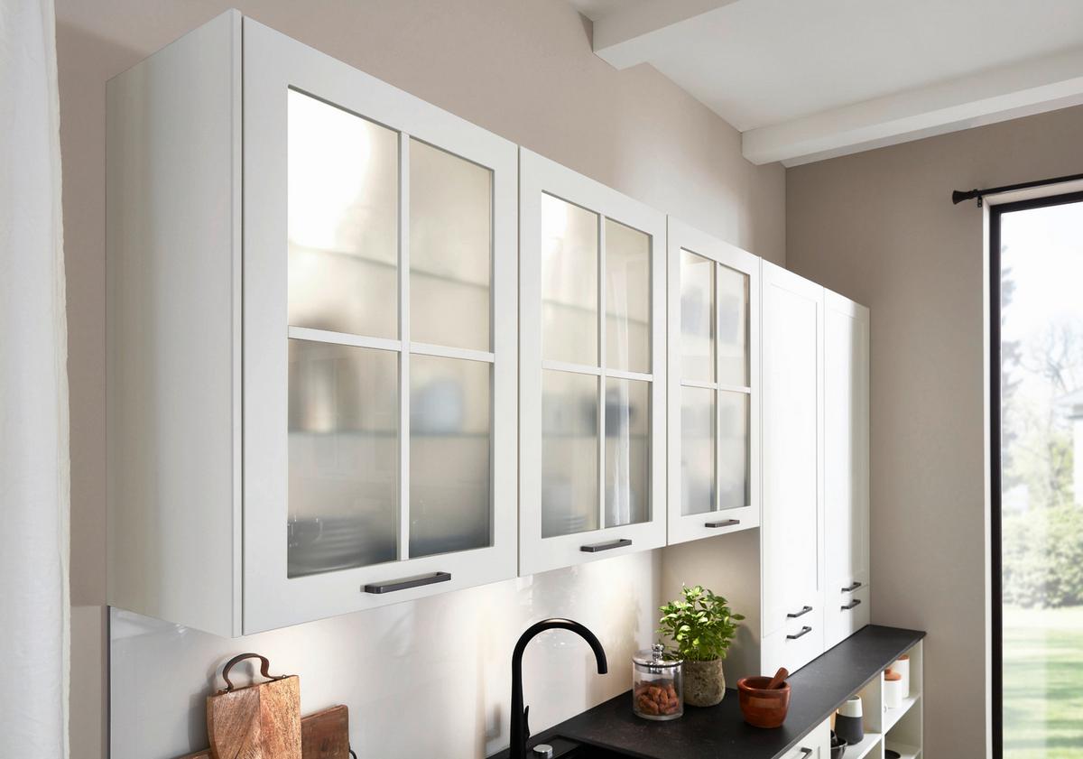 Einbauküche Neapel Frei Planbar Landhausstil - Eichefarben/Schwarz, MODERN, Holzwerkstoff - Vertico